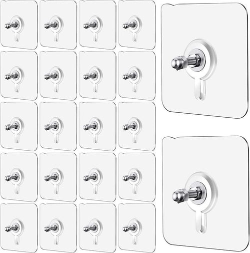 Wall Mount Screw Hooks for Kitchen Bathroom Bedroom Living Room 20 Pcs